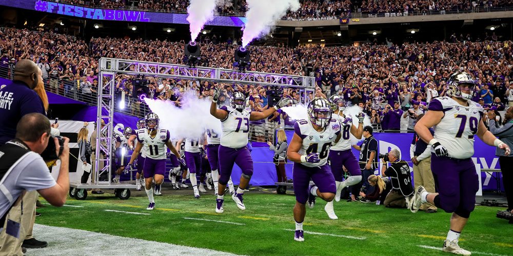 Team runs out at 2017 Fiesta Bowl