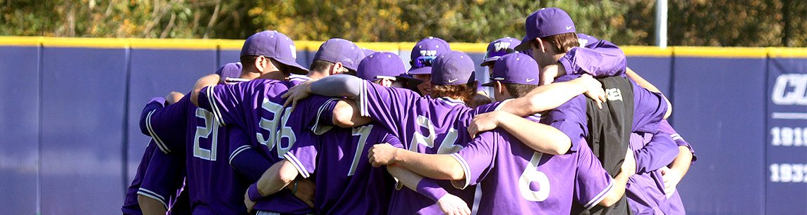 Baseball team huddle