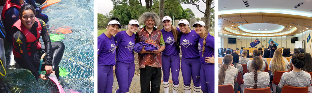 Softball team in Australia