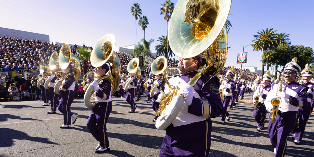 Band at the Rose Bowl Parade