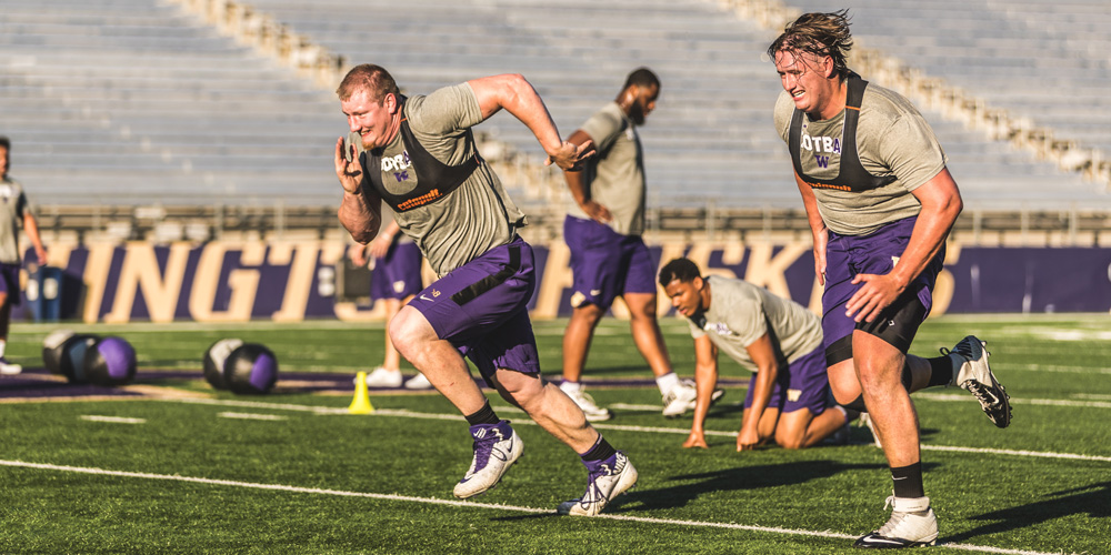 Football team using Catapult technology