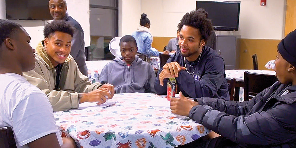 Jojo McIntosh and Myles Gaskin at 4C Coalition