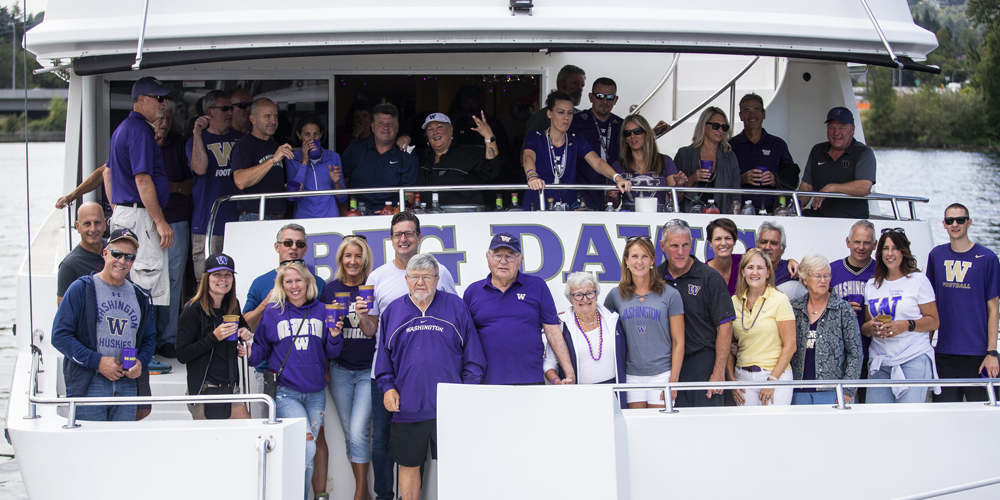 Aboard The Big Dawg Supporting The Huskies Is Smooth Sailing Uw Tyee Club