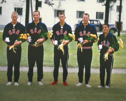 Carl Lovsted Jr. with Olympic team