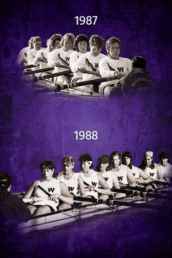 1987 and 1988 Women's Varsity Eight Crews