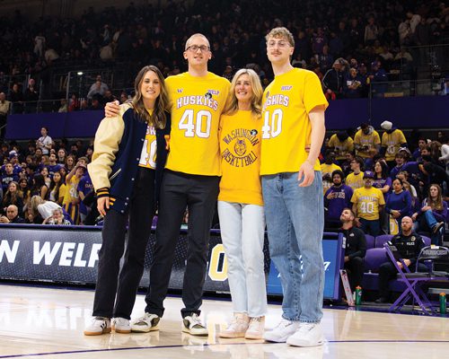 Welp family at Christian's jersey retirement ceremony